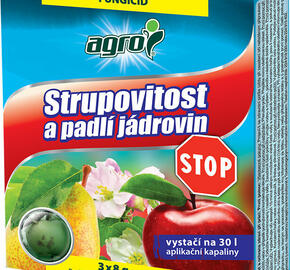 Fungicid se systémovým účinkem proti strupovitosti a padlí jádrovin - Strupovitost a padlí jádrovin STOP 3 x 8 g